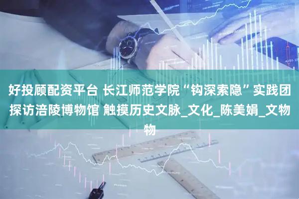 好投顾配资平台 长江师范学院“钩深索隐”实践团探访涪陵博物馆 触摸历史文脉_文化_陈美娟_文物