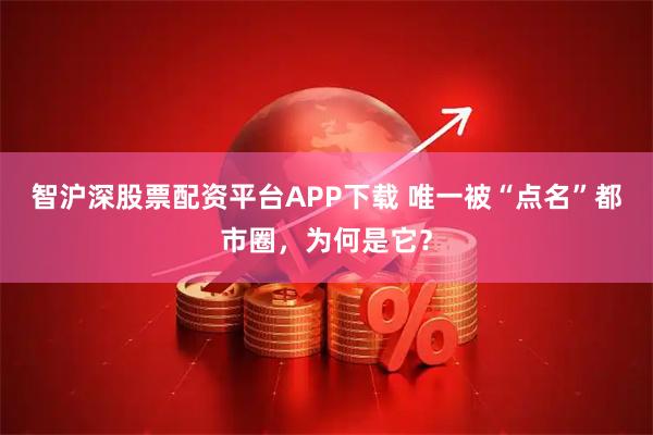智沪深股票配资平台APP下载 唯一被“点名”都市圈，为何是它？